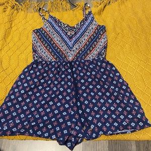 Red White & Blue xhilaration romper.